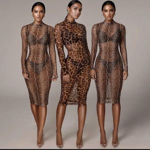 JLUXLABEL MIDI DRESS